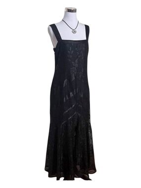 Damianou Black Shimmery Sleeveless Dress Medium